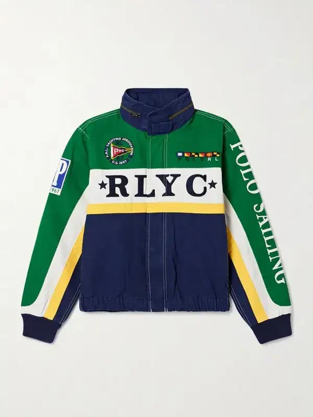 Polo Ralph Lauren Women's "Yacht Club" Cotton Canvas Multicolor Sailing Jacket